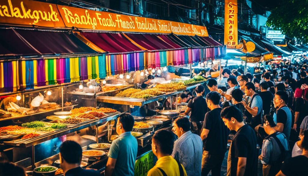 Bangkok street food market